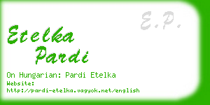etelka pardi business card